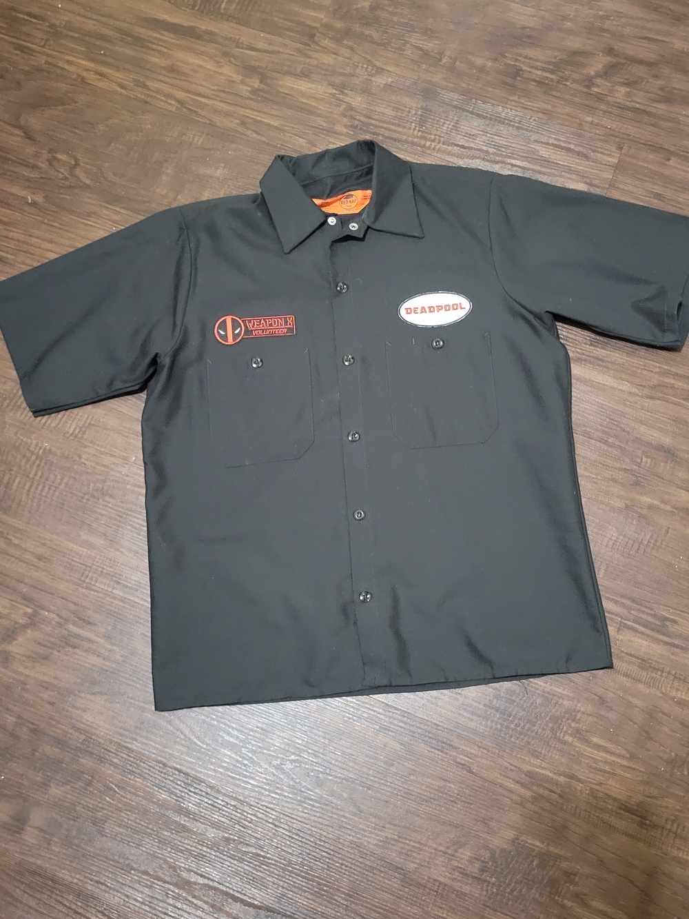 Deadpool Red Kap Short-Sleeve Work Shirt